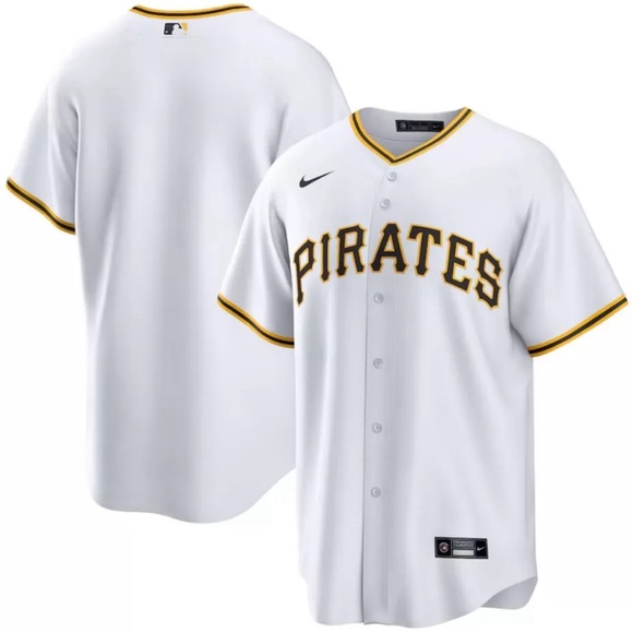 Nike Authentic Pittsburgh Pirates MLB Baseball White Jersey Mens Size Medium - Picture 2 of 5
